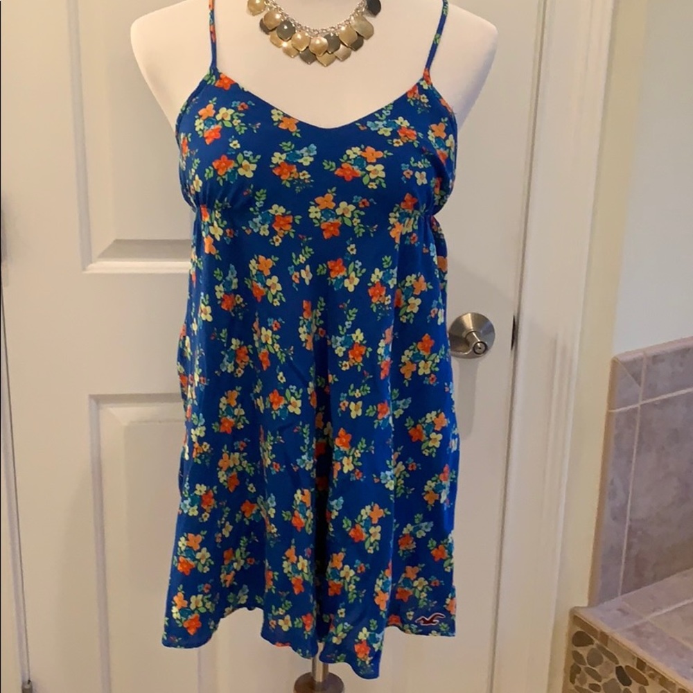 Hollister Crepe Lined Hi-Low Sleeveless Dress